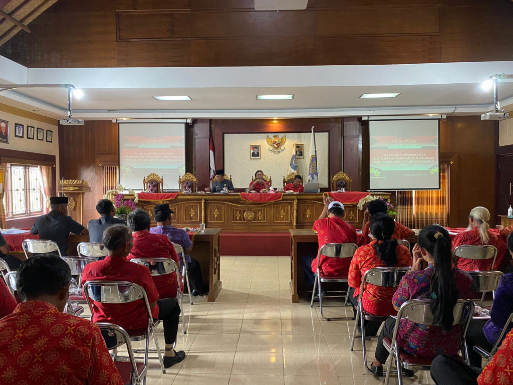 Musyawarah Desa (Musdes) Penetapan Rancangan Perubahan Anggaran Pendapatan dan Belanja Desa (APBDes) Tahun Anggaran 2022